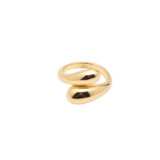 gold statement dainty wrap ring