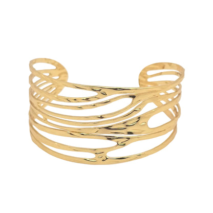 gold waterproof bangle stackable