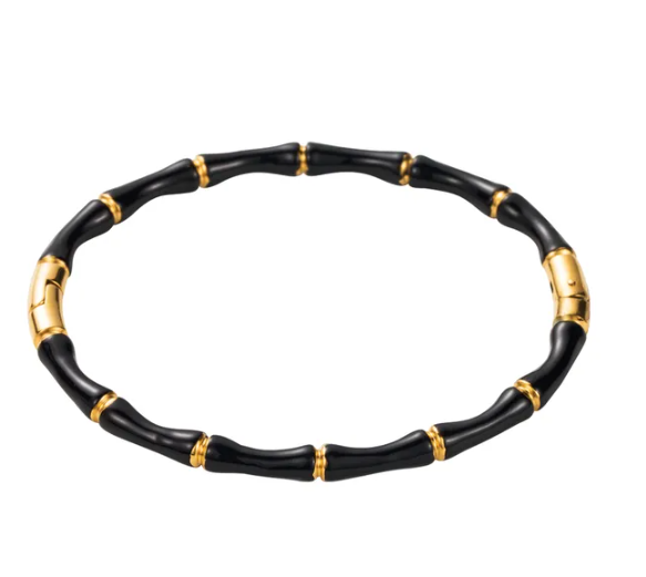 Black Bam-Boo Bangle