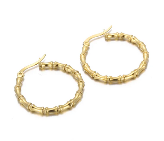 Bam-Boo Hoop Earrings