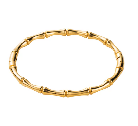 Gold Bam-Boo Bangle