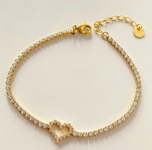 Rare Diamond Heart Bracelet