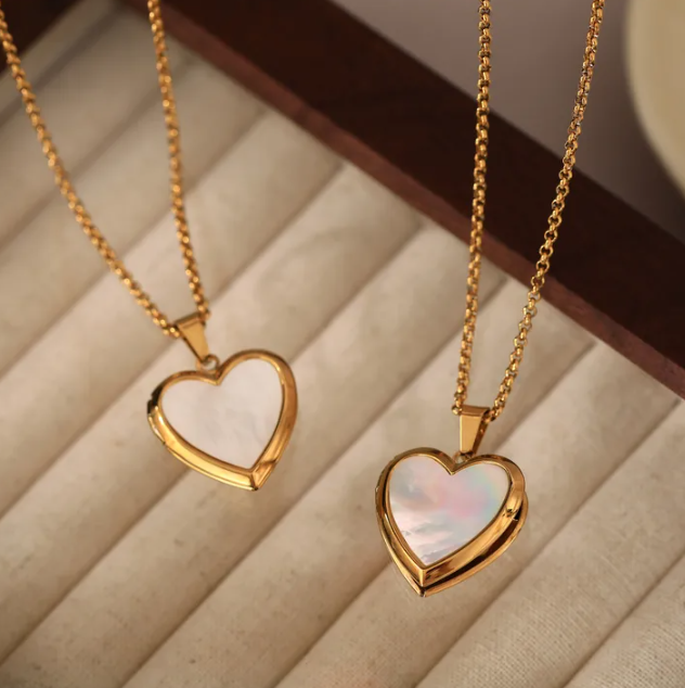 Precious Heart Locket Necklace