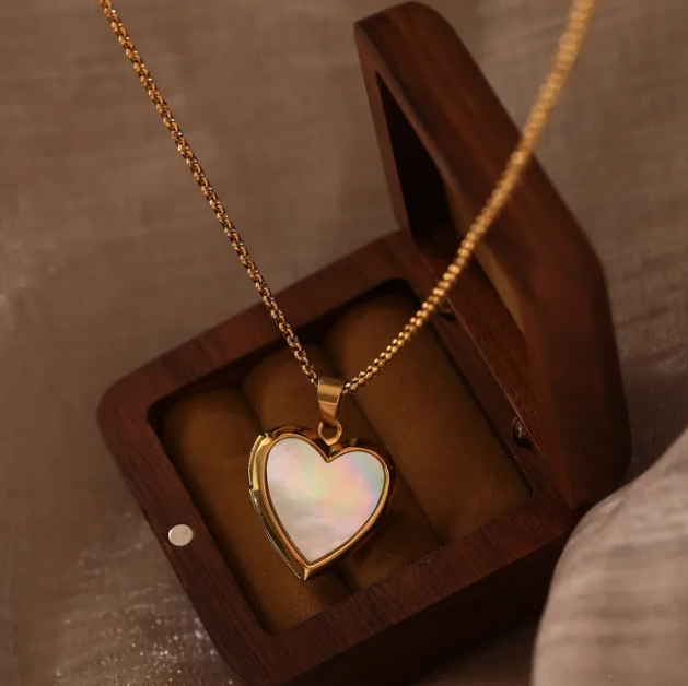 Precious Heart Locket Necklace