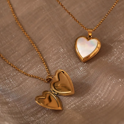 Precious Heart Locket Necklace