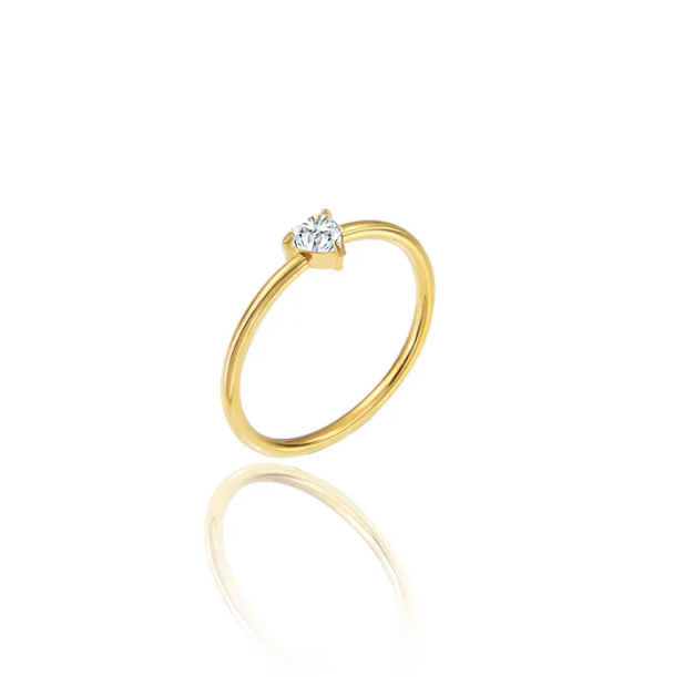 June Heart Ring