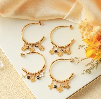 Jasmine Hoop Earrings