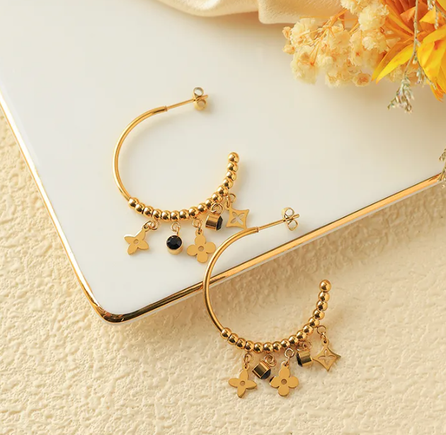 Jasmine Hoop Earrings