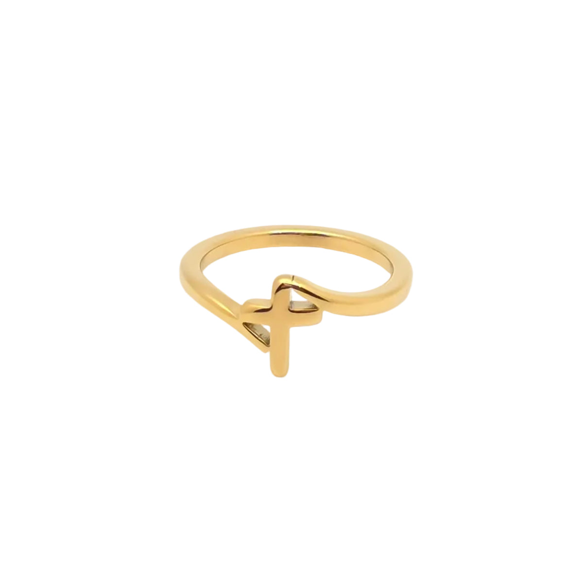 Gold Cross Ring