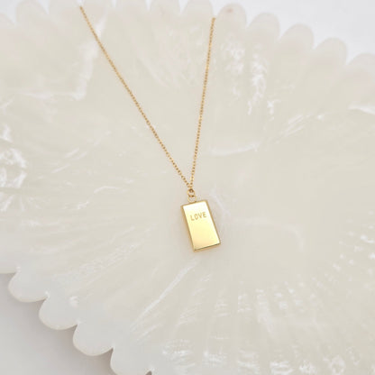 Bar of Love Necklace