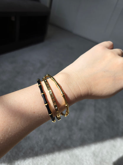 Gold Bam-Boo Bangle