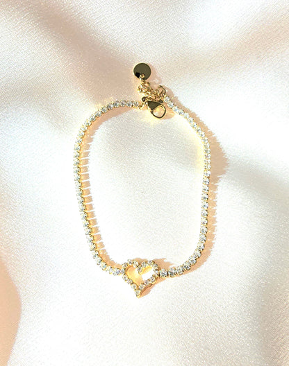 Rare Diamond Heart Bracelet